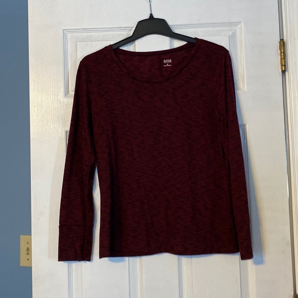 A.N.A womens long sleeve tee; size medium